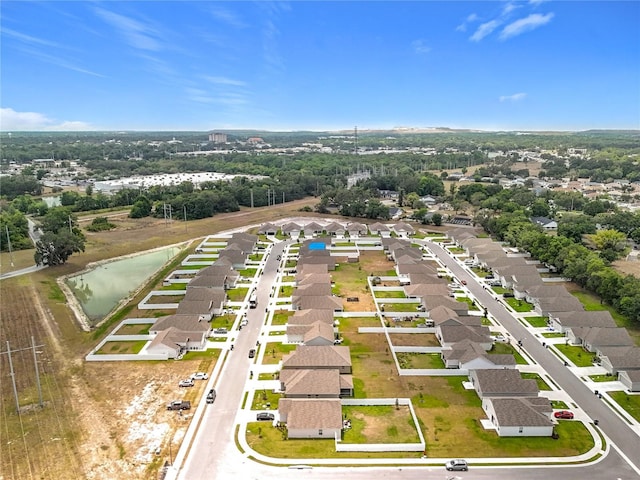 drone / aerial view with a residential view