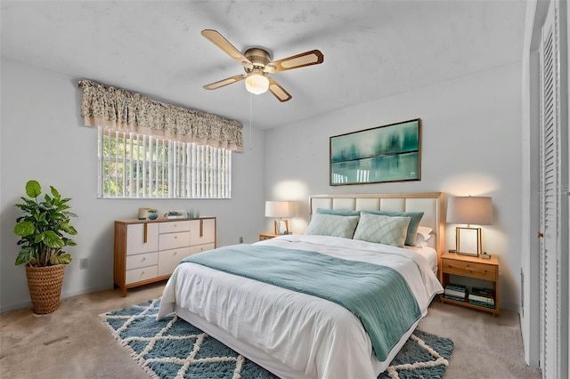 3441 Sherertz Rd, Lakeland, FL 33810 - bedroom featuring carpet, baseboards, and a ceiling fan