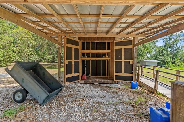 3441 Sherertz Rd, Lakeland, FL 33810 - view of patio with an exterior structure and an outbuilding