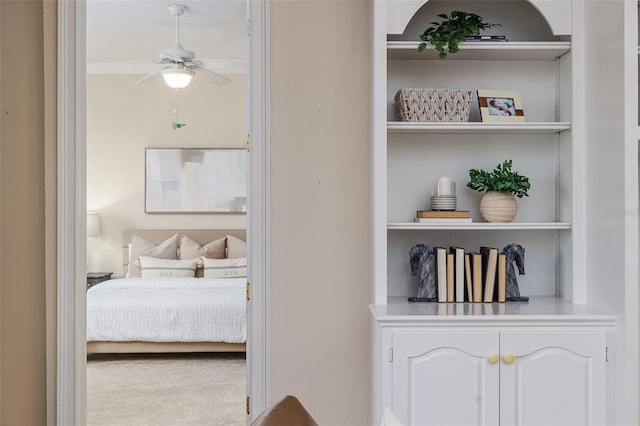 details featuring ceiling fan
