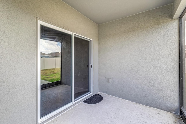 exterior space with stucco siding