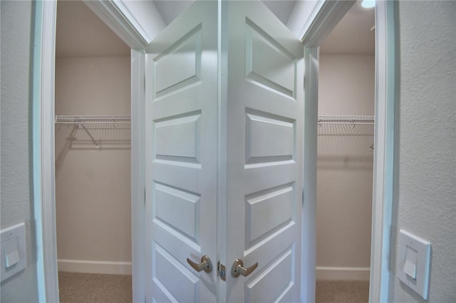 view of closet
