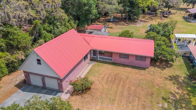 drone / aerial view