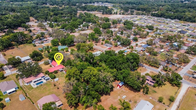 bird's eye view with a residential view