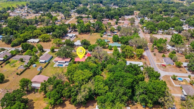 drone / aerial view featuring a residential view