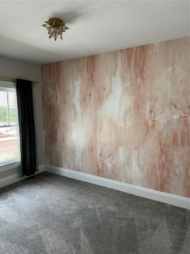 1217 King Ave, Lakeland, FL 33803 - carpeted spare room featuring baseboards and a textured ceiling
