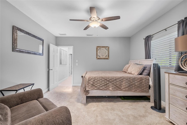7313 Crape Myrtle Way, Sarasota, FL 34241 - carpeted bedroom with ceiling fan and baseboards