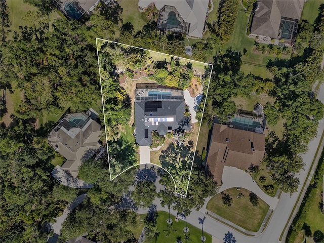 7313 Crape Myrtle Way, Sarasota, FL 34241 - aerial overview of property's location with property parcel outlined