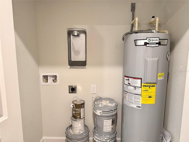 629 W 9th, Lakeland, FL 33805 - utility room with electric water heater