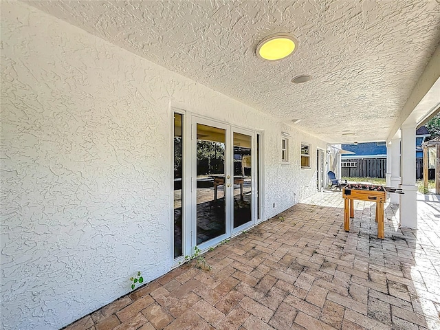 view of patio / terrace with fence