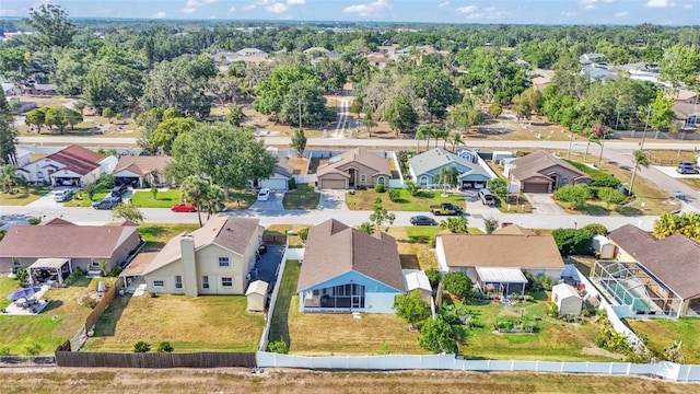 aerial view of residential area