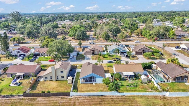 aerial view of residential area