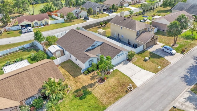 aerial view of residential area