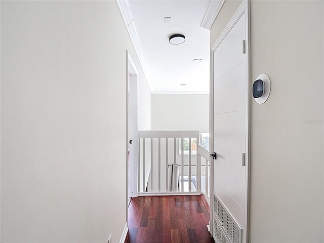 10764 Lenox Rd, Hollywood, FL 33026 - hall with ornamental molding, wood finished floors, and baseboards