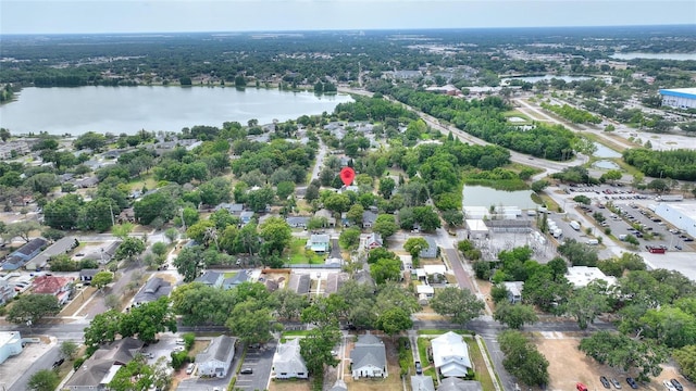 716 S Franklin Pl, Lakeland, FL 33815 - aerial view of property's location with a nearby body of water and nearby suburban area