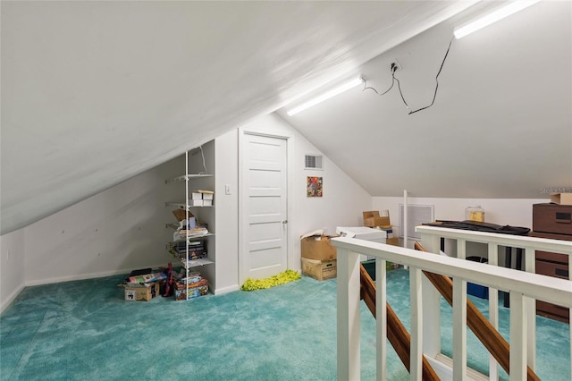 716 S Franklin Pl, Lakeland, FL 33815 - additional living space featuring carpet floors and vaulted ceiling