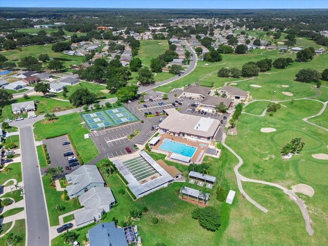 6086 Swallow Dr, Lakeland, FL 33809 - aerial view of property and surrounding area with a pool area and a golf course