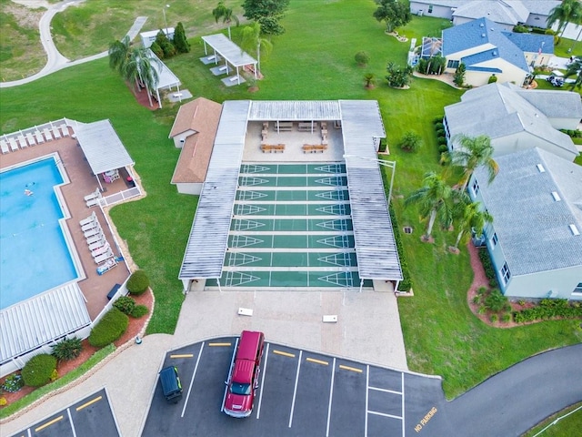 6086 Swallow Dr, Lakeland, FL 33809 - aerial view of a pool area