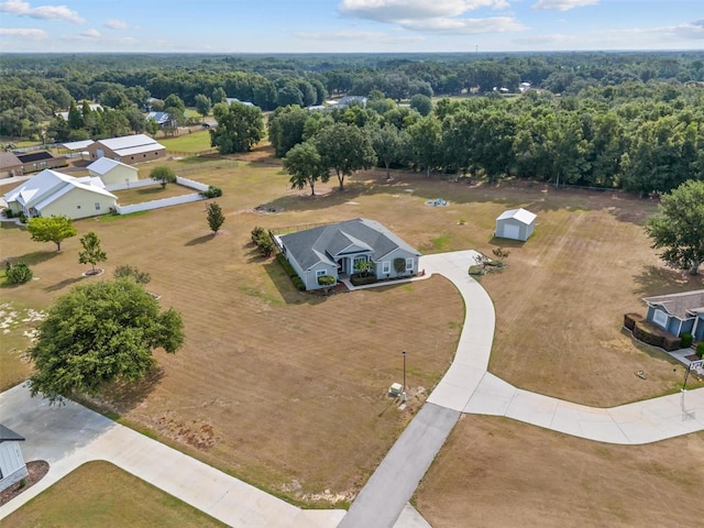 8909 N Campbell Rd, Lakeland, FL 33810 - aerial view of a heavily wooded area