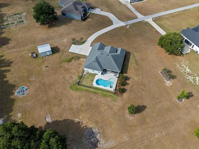 8909 N Campbell Rd, Lakeland, FL 33810 - bird's eye view of a pool