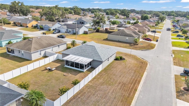 aerial perspective of suburban area