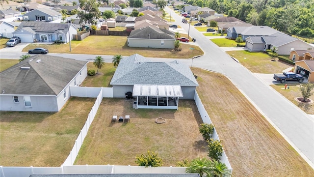aerial view of residential area