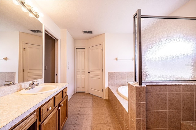 3798 N Chandler Dr, Hernando, FL 34442 - bathroom with a bath, vanity, tile patterned floors, and a closet