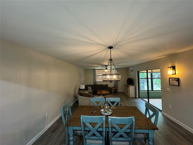 135 Wild Palm Dr, Bradenton, FL 34210 - dining space with wood finished floors and baseboards