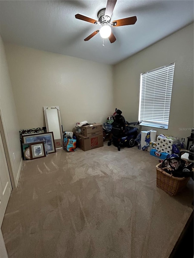 3281 Enclave Blvd, Mulberry, FL 33860 - unfurnished bedroom with carpet floors and a ceiling fan