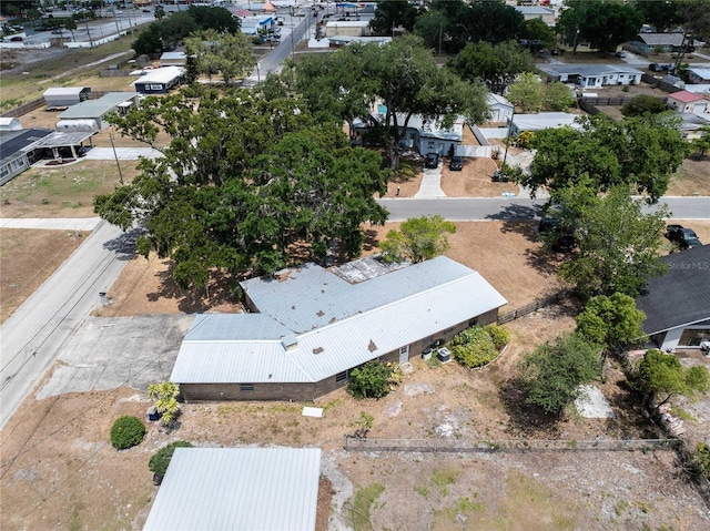 aerial perspective of suburban area