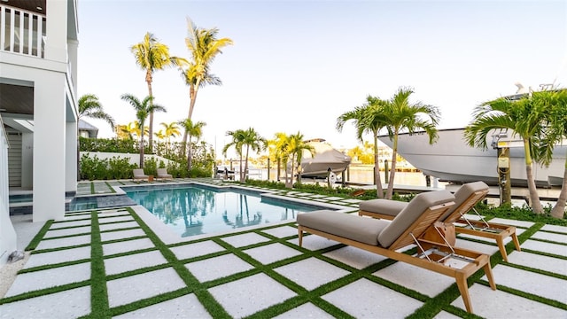 531 68th St, Holmes Beach, FL 34217 - view of swimming pool with a patio