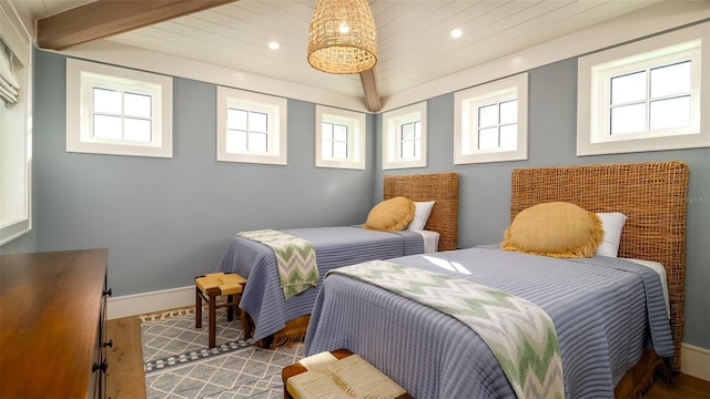 531 68th St, Holmes Beach, FL 34217 - bedroom with recessed lighting, baseboards, and wood finished floors
