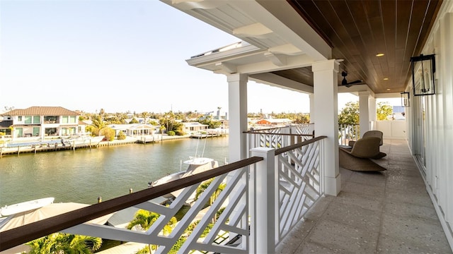531 68th St, Holmes Beach, FL 34217 - balcony featuring a water view and a residential view