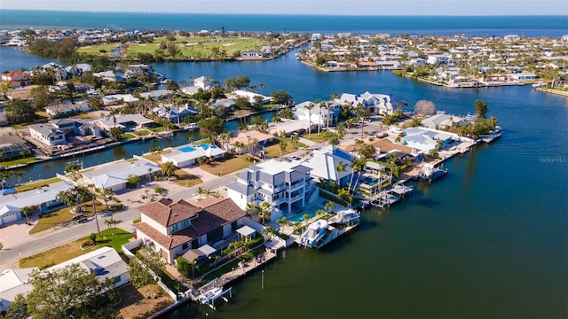 531 68th St, Holmes Beach, FL 34217 - aerial view of residential area featuring a large body of water