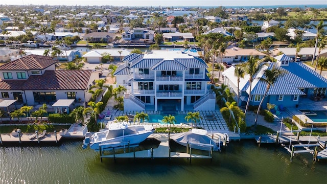 531 68th St, Holmes Beach, FL 34217 - aerial view of residential area featuring a nearby body of water