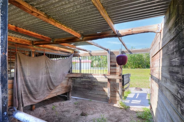 4404 Musket Dr, Lakeland, FL 33810 - view of patio featuring an exterior structure and an outdoor structure