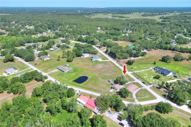 4404 Musket Dr, Lakeland, FL 33810 - aerial view of property's location with a heavily wooded area