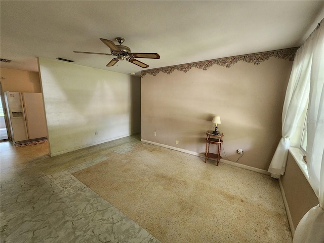 220 Pinehurst Dr, Auburndale, FL 33823 - empty room featuring ceiling fan and baseboards