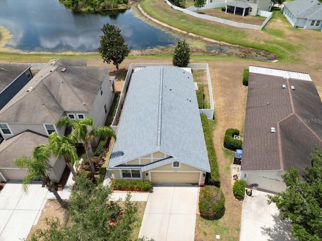 12654 Belcroft Dr, Riverview, FL 33579 - aerial view of residential area featuring a nearby body of water