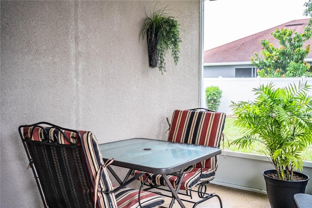 view of balcony