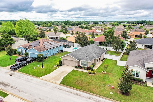 aerial view of residential area