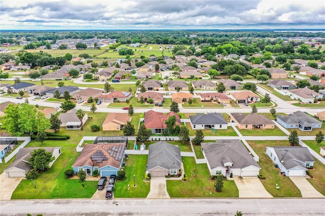 aerial perspective of suburban area