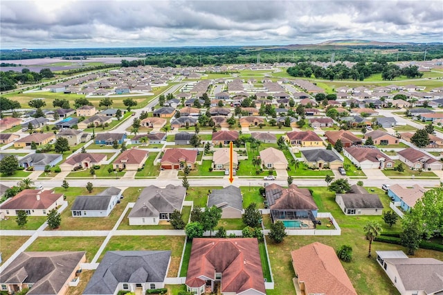 aerial perspective of suburban area