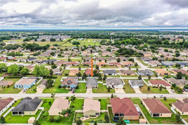 aerial perspective of suburban area
