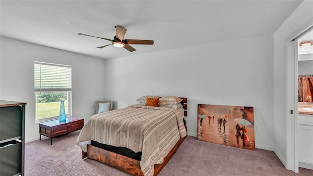 4582 Penkert Pl, Lakeland, FL 33811 - carpeted bedroom featuring baseboards and ceiling fan
