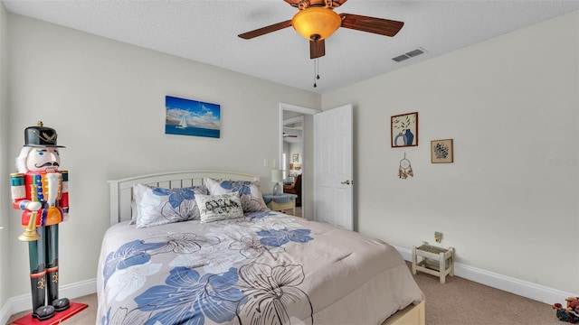2912 Aston Ave, Plant City, FL 33566 - carpeted bedroom featuring baseboards and a ceiling fan
