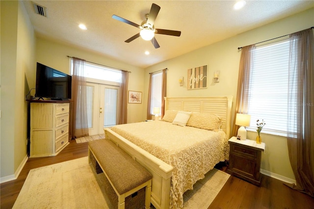 8760 Plantation Ridge Blvd, Lakeland, FL 33809 - bedroom with baseboards, multiple windows, dark wood finished floors, and recessed lighting