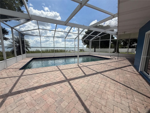 1328 Edgewater Beach Dr, Lakeland, FL 33805 - view of pool featuring a patio area and a lanai