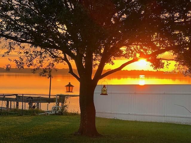 1328 Edgewater Beach Dr, Lakeland, FL 33805 - water view featuring fence