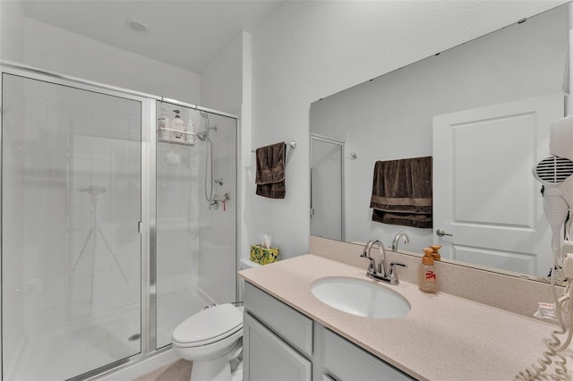 280 Pershing St, Bartow, FL 33830 - bathroom featuring a shower stall, toilet, and vanity